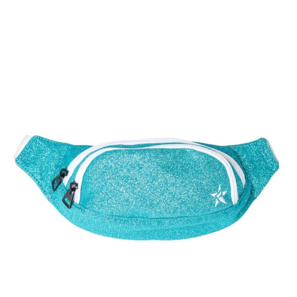 Blue and White Glittery Fanny Pack